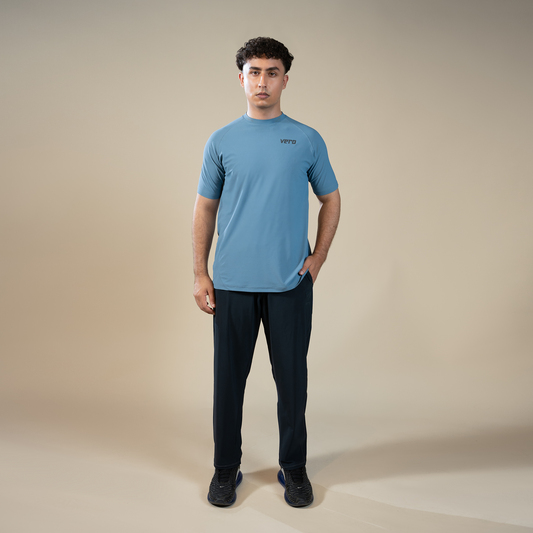 Classic Fit Trousers - Dark Blue | Men’s Straight-Leg Performance Pants