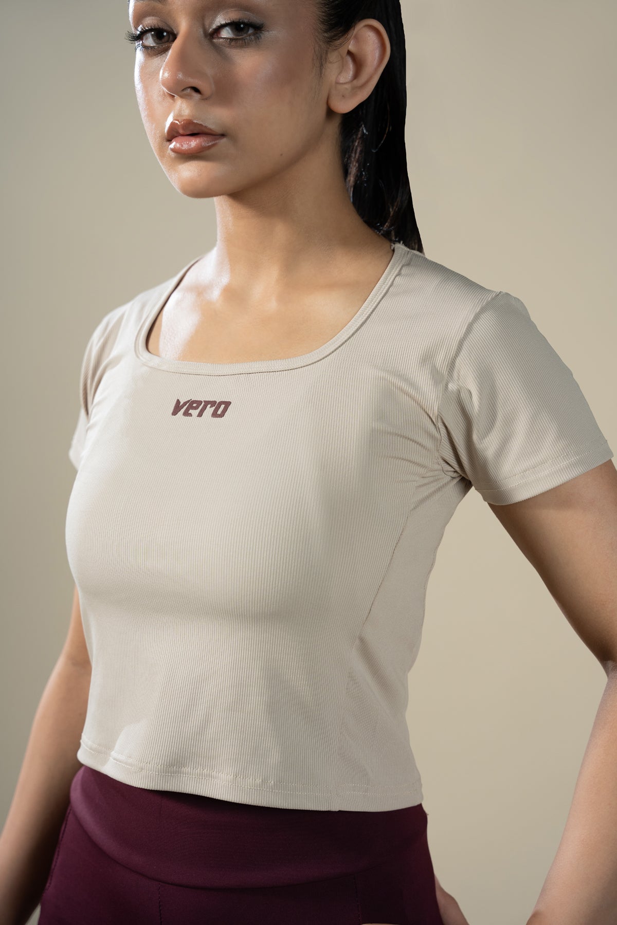 Sculpt Tee (Beige)