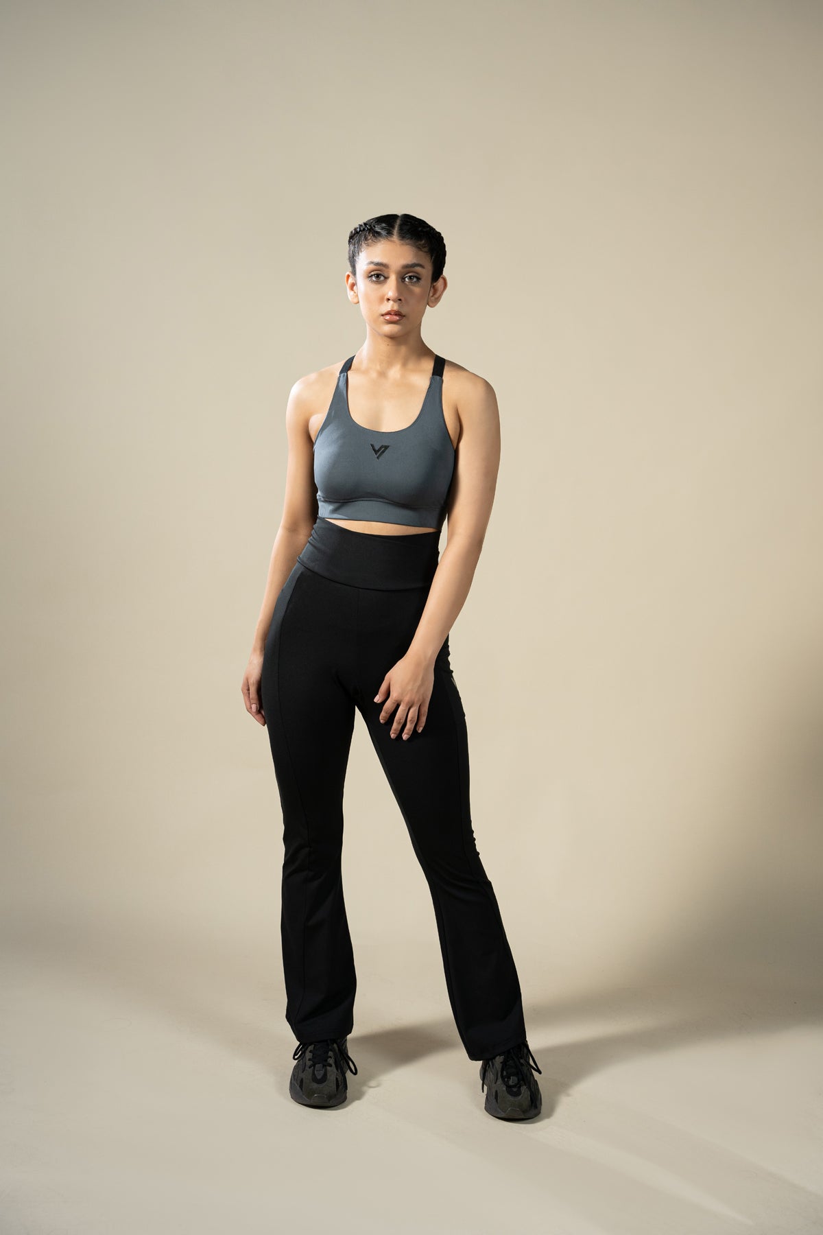 Compression Cross Bra (Grey)