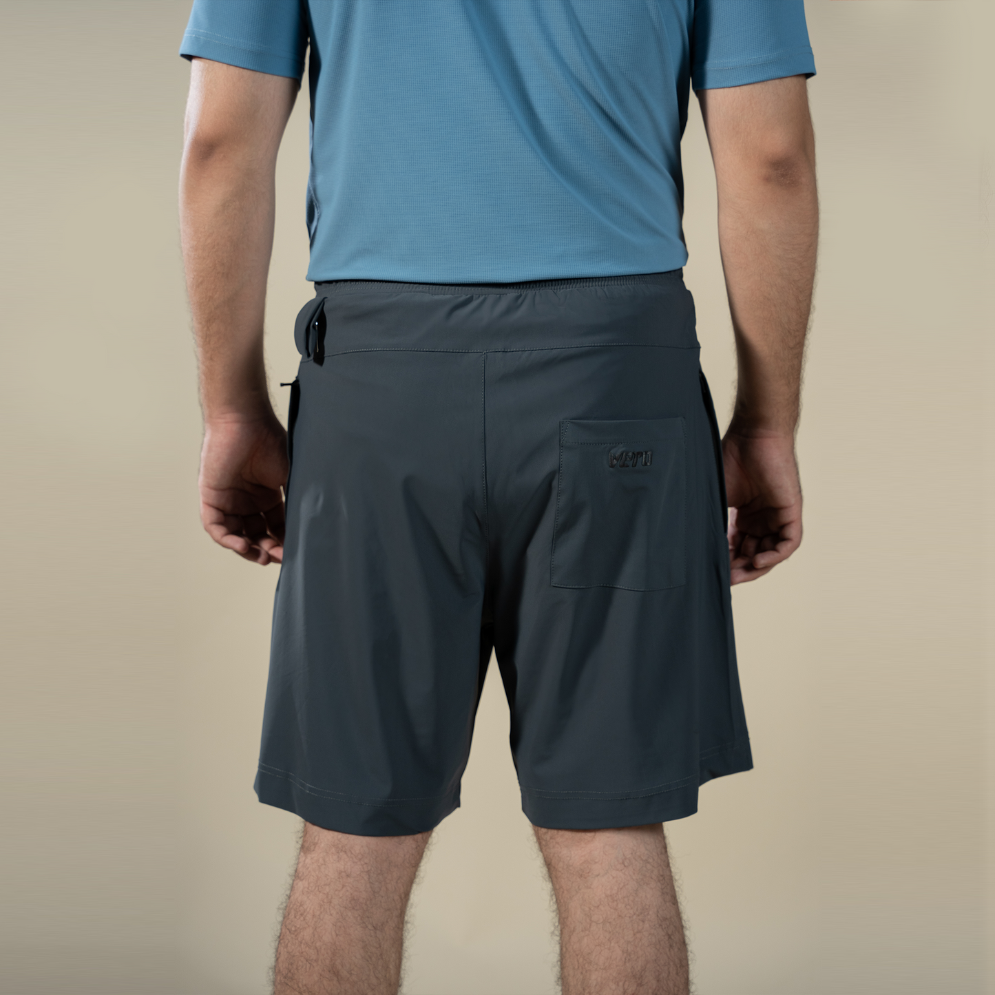 Compression Shorts - Grey | 2-in-1 Double-Layer Performance Shorts