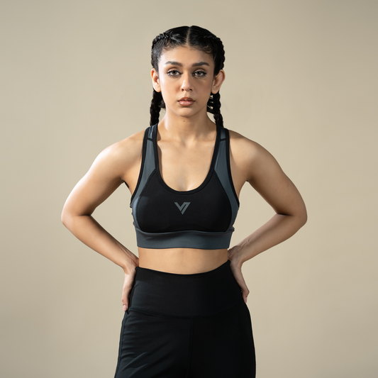 High Performance Bra - Black | Women’s High-Support Sports Top