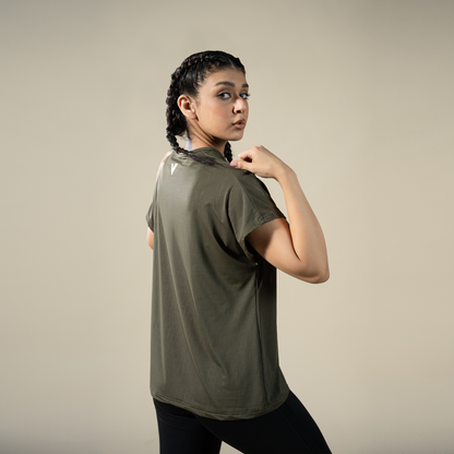 Cloud Tee - Green | Women’s Relaxed-Fit Performance Top