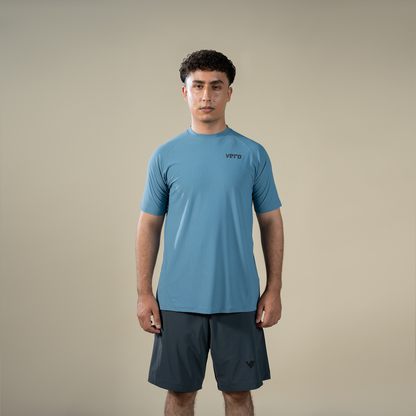 Featherlite Tee - Ocean Blue | Men’s Lightweight Performance Training Shirt