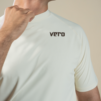 Featherlite Tee - Ash White | Men’s Slim-Fit Performance Shirt