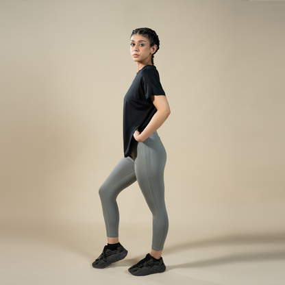 Cloud Tee - Black | Women’s Relaxed-Fit Performance Top