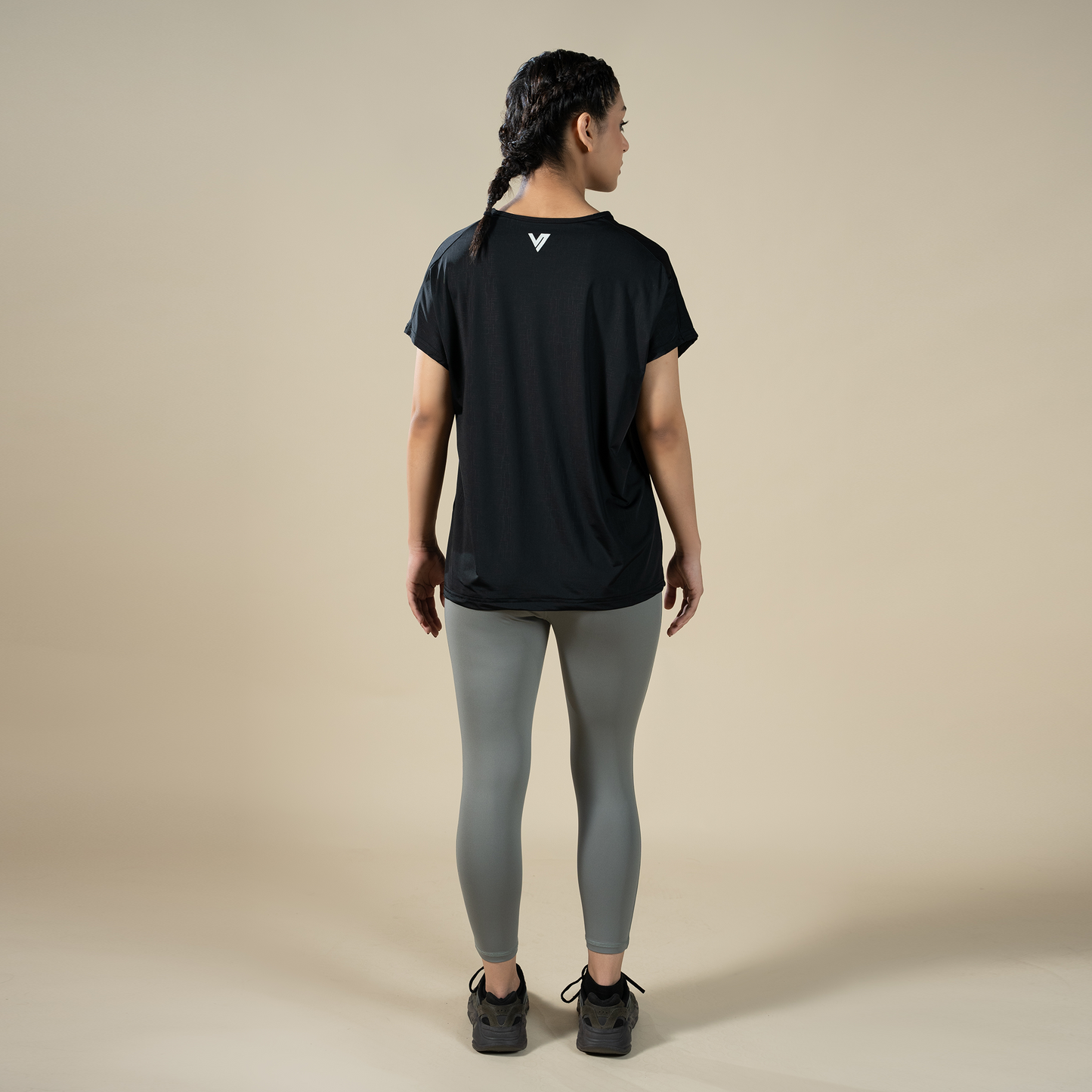 Cloud Tee - Black | Women’s Relaxed-Fit Performance Top