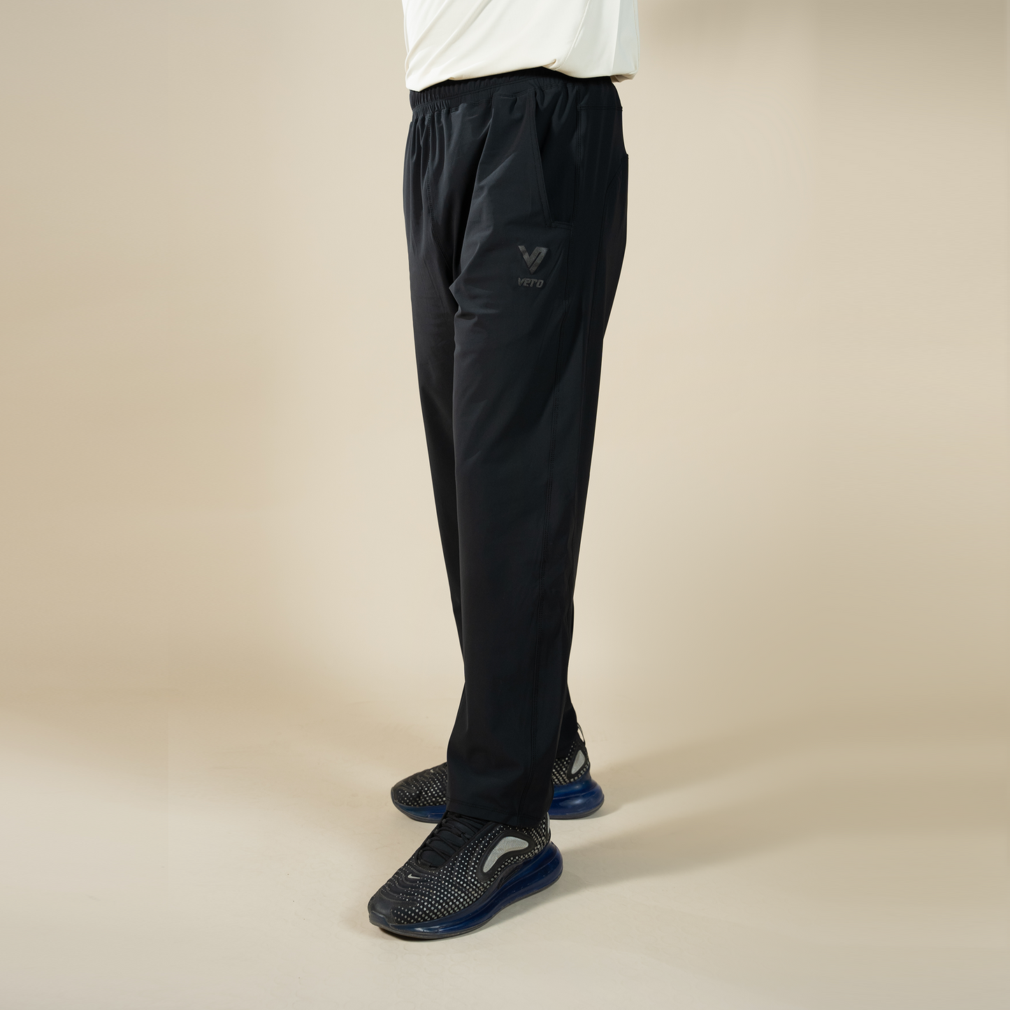 Classic Fit Trousers - Black | Men’s Straight-Leg Performance Pants