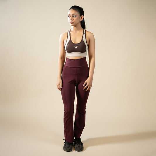 High Performance Bra - Brown | Women’s High-Support Sports Top