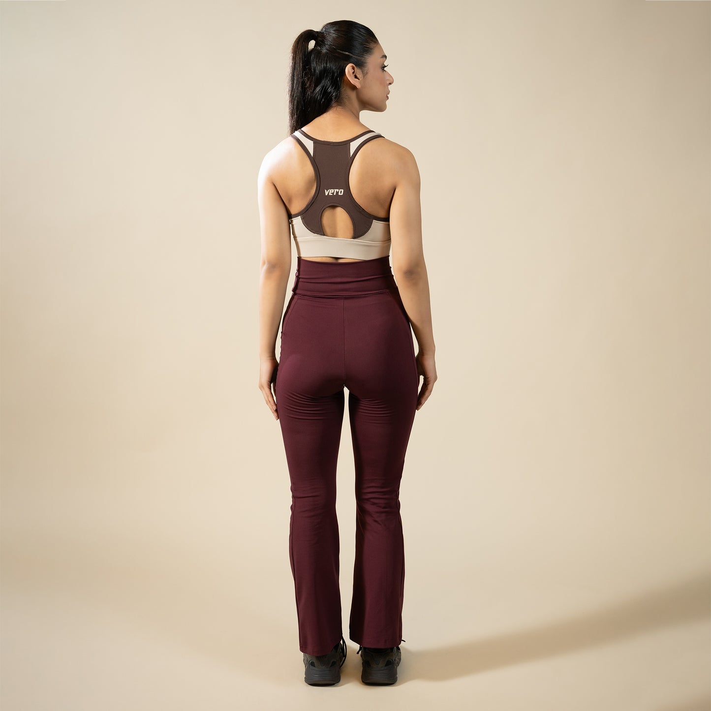 High Performance Bra - Brown | Women’s High-Support Sports Top