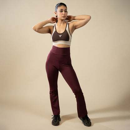 High Performance Bra - Brown | Women’s High-Support Sports Top