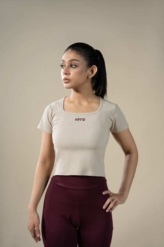 Sculpt Tee (Beige)