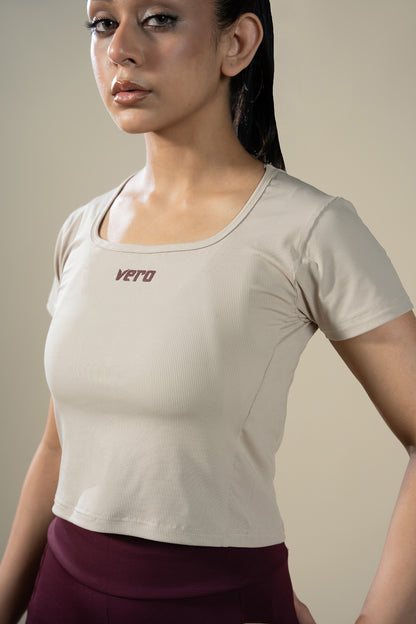 Sculpt Tee (Beige)