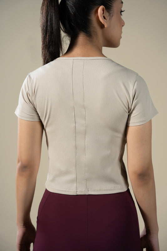 Sculpt Tee (Beige)