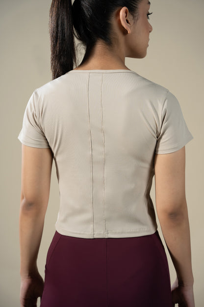 Sculpt Tee (Beige)
